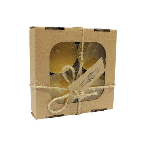 Świeca z wosku pszczelego - podgrzewacz duży - zestaw 4szt.