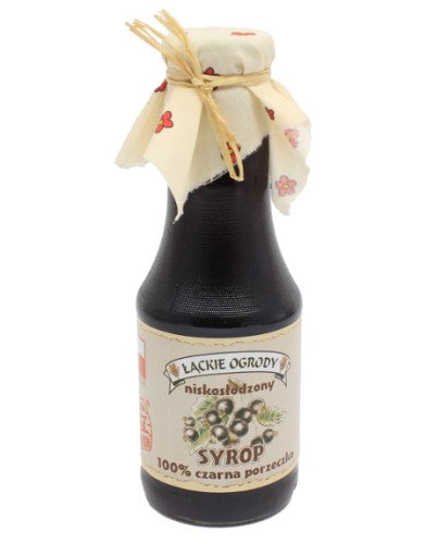 Syrop z czarnych porzeczek niskosłodzony 500ml tłocznia maurera