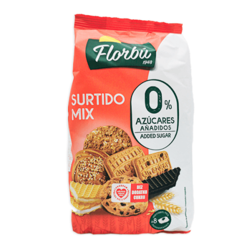 Ciastka i wafelki mix bez dodatku cukru 270g Florbu
