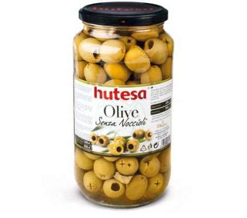 Oliwki zielone bez pestek w zalewie 900g Hutesa