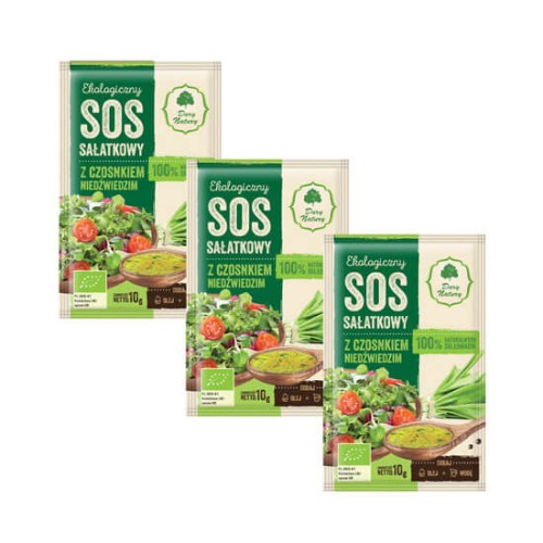 Sos sałatkowy z czosnkiem niedźwiedzim BIO 3x10g Dary Natury