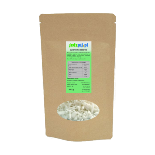 Wiórki kokosowe 500g - jedzpij